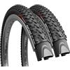 Fincci Copertoni MTB 27.5 x 2,10 Pollici - Coppia Riflettente Pieghevole Pneumatici 55-584, Gomme 27.5 per Bici ibride, Mountain Bike, Elettriche 30 TPI - Confezione da 2