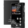 Diofox 64GB Lettore MP3 HiFi con Schermo TFT Orizzontale da 2'', Lettore DSD DAC Hi-Res FLAC Senza Perdite, Doppio DAC CUE Equalizzatore Rotella di Scorrimento,Memoria Espandibile Fino a 256 GB