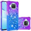 LLSHN Cover per Xiaomi Mi 10T Lite 5G, Pendenza Glitter Bling Liquido Custodia TPU Silicone Morbido Brillantini Quicksand Antiurto Protettivo Case Cover per Xiaomi Mi 10T Lite 5G (Viola-blu)