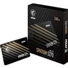MSI SPATIUM S270 SSD 240GB - SSD SATA 3 da 2,5, 500MB/s in lettura e 400MB/s in scrittura, 3D NAND, sicurezza dei dati integrata, MSI Center - (110 TBW)