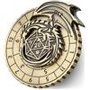 Keller & Weber DND Ruota Dadi Spinner, Gyro di Dito, 7-in-1Metallici D&D Dadi, Spinner di Dadi a Roulette Drago Volante, Regali di D&D con Scatola Regalo, Accessori per Giochi di Ruolo e Giochi di Società, Bronzo