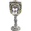 Calice con soldatino templare bianco 19 cm