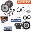 Hertz Alpine Kit 6 Casse Altoparlanti per Opel Astra H ANT+POST Hertz K 165 + Alpine Sxe1025S