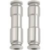 EMSea 2PCS Valvola Di Ritegno Pneumatica Unidirezionale Diametro Interno 6mm 11.9x45.1mm Connettore Aria Compressa In Ottone Nichelato Per Pompa Compressore d'aria A Vuoto