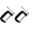 Anano Set di morsetti a C da 5 cm, in acciaio resistente, morsetti a C per lavorazione del legno, saldatura ed edilizia (2 pezzi)