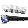 ANNKE Kit di Videosorveglianza PoE 8CH con HDD da 2TB, NVR 12MP