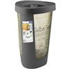 Rotho Fabu Supporto per Sacco della Spazzatura per Sacchetto Giallo con Coperchio, Plastica (PP Riciclato) senza BPA, Grigio (Antracite), 40.0 x 40.0 x 62.1 cm