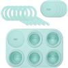 LURCH Popsicle IceForm Arctic - Stampo per ghiaccio in silicone per 6 ghiaccioli con animali | Harmony Menta