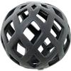 DRW Palla Traforata in Ceramica in Nero 10 x 10 x 10 cm, Medidas: 10x10x10cm