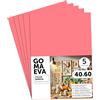 m-office Fogli di Gomma Eva Colorata, Gomma Crepla per Scrapbooking, Scuola, Cartoncini Creativi, Lavoretti, Torte Scenografiche, Scuola o Progetti Artistici 40x60cm (Anguria, 5 uds)