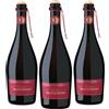 Montelliana 3X Marzemino Vino Rosso Amabile Frizzante Veneto IGP Montelliana 3x75cl