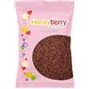 Honeyberry Zuccherini Decorativi per Dolci Naturali e Commestibili 55g - Codette di Zucchero Colorate per Decorare Torte, Cupcakes, Biscotti, Gelati, Dessert e Come Toppers per Glasse (Vermicelli al Cacao)