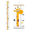 MSMXCS Grafico di crescita dell'altezza del bambino, righello di misurazione da appendere alla parete per bambini, grafico per la crescita dei bambini, grafico da parete rimovibile in tela e legno, per