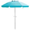 RELAX4LIFE Ombrellone da Spiaggia Antivento 2M, 8 Stecche Stabili e Palo Alluminio Centrale Inclinabile, Protezione Solare,No Base, Borsa di Trasporto, 182x182x213cm (Azzurro)