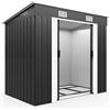 GARDEBRUK® Capanno da Giardino L 2m² Fondamenta 200x125x185cm Porta Scorrevole Rimessa per Attrezzi da Esterno 4m³