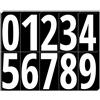 TownStix 200 Pezzi, 100mm - Numeri Adesivi Grandi Impermeabili Numero - Bianchi | Impermeabile Vinile
