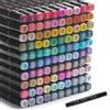 Pennarelli Alcool Doppia Punta 80 Colori – Set Professionale Con Borsa E Base – Ideali Per Disegno, Manga, Fumetti E Decorazioni Fai Da Te - 3