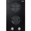 De'Longhi NSL230NC - Piano cottura a gas, 2 fuochi, 30 cm, nero