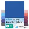 etérea Himmlische Qualität etérea Jersey lenzuolo con angoli 140x200-160x200 cm Blu Epaisseur 15-25 cm - 100% Cotone - Oekotex materasso Letto copripiumino - lenzuola 140x200cm - 160x200cm Blue