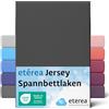 etérea Himmlische Qualität etérea Jersey lenzuolo con angoli 200x220-200x220cm Nero Epaisseur 15-25 cm - 100% Cotone - Oekotex materasso Letto copripiumino - lenzuola 200x220cm - 200x220cm Black