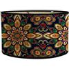 FANSU Paralume Lampada da Terra Paralume in Bambù, Stile Mandala Retrò Lampadario Copertura Lampada Accessori Luce Sostituibile Lampada Tavolo Paralume a Tamburo (stile indiano)