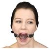Honeylust - Bavaglio BDSM con 2 anelli metallici diversi - per una bocca spalancata - Bondage Mouth Gag - Giocattolo sessuale