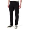 7 For All Mankind Slimmy Tapered Luxe Performance Plus Black Jeans, Nero, 30 W Uomo
