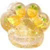 Generico Squishy Zampetta | 2.76x2.56 Pollici Zampetta Squishy Toy | Cat Paw Squishys con Paillettes | Giocattoli da Spremere in Silicone A Formar di Animale Alleviare Lo Stress e Emozioni per Bambini Adulti