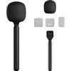 WrteEase Adattatore universale per microfono portatile per Rode Wireless GO II, Wireless GO/Me/Pro, DJI Mic, Synco, Hollyland - Manico per microfono con copertura in schiuma per la maggior parte dei microfoni