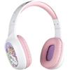 Konix Hello Kitty Cuffie audio sovraurali wireless Bluetooth 5.3 PC, smartphone e tablet - Microfono - Autonomia 30 h - Bianco e rosa