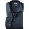 Olymp Uomo Camicia Business a Maniche Lunghe Level Five,Body Fit,Marine 18,38