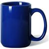 Smilatte Tazza da caffè in porcellana da 473 ml, classica tazza in ceramica bianca con manico grande, per tè, latte, cappuccino, blu