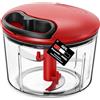 GDL Tritatutto Manuale, Trita Verdure Manuale per cucina, Tritaverdure Manuale di cipolle con lama in acciaio inox 420, Tritatutto a Cipolla Veloce per insalata, carne, frutta, 800ML