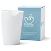 FIFTYEIGHT PRODUCTS Tazza con morso (senza manico, porcellana, 400 ml, bianco, made in Germany)