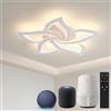 BAYHT Plafoniera LED Soffitto, 45W Lampada da Soffitto con Matter Compatibile con HomeKit, Alexa, Google e IFTTT, Moderna Plafoniera Intelligente per Soggiorno, Camera da Letto, Sala da Pranzo