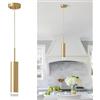 KCO Mini lampada a sospensione a LED a forma di isola, moderna, a forma di piccolo cilindro, per camera da letto, sala da pranzo (oro)