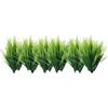 YANGWEN 12 PCS Piante Finte da Esterno Erba di Grano Artificiale, Erba verde di Grano Finta Arbusti di Plastica Artificiale,Piante Finte da Interno Foglie Finte Piante Finte da Arredo
