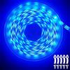 ShineBurky Striscia LED 5 Metri Blu, Striscia LED Dimmerabile, 12V Striscia Luminosa LED Flessibile, per Soffitti, Scale, Armadi, Camere da Letto, Vetrinette (Adattatori non Inclusi)