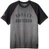 Harley-Davidson Maglietta raglan Iron Bond da uomo, grigio - 99001-23VM, Grigio, L