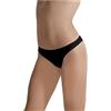Cotonella 12 Pezzi Slip Brasiliana Donna L'Altra 3942 in Cotone Bielastico, Nero 3/M