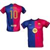 Generico Maglia Barcellona Messi 10 Home Prodotto Ufficiale Autorizzato 2024/2025 Taglie da Adulto Bambino (IT, età, 8 Anni, Rosso)