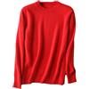 Vsadsau Maglione Pullover da uomo 100% puro visone in cashmere girocollo di grandi dimensioni visone lavorato a maglia top, Red, XXX-Large