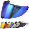VCOROS Visiera Casco Moto per K6/K6s,Visiera del casco Lente Antigraffio Flip up Lente del Parabrezza,Protezione per Il Vento del Motociclo,Casco Parabrezza Moto Visiera a Lente Integrale (Cromo blu)