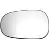 A ABSOPRO Specchio Retrovisore Sinistro Per Nissan Micra 2002-2009 1pc | Colore Bianco, Materiale Vetro Reale, Riscaldato, Con Piastra, Regolazione Elettrica, 2 Pin, Misura Diagonale 15Cm / 5.91Inch
