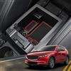 YEE PIN CX5 2022 Scatola di Immagazzinaggio Accessori Compatibile con CX-5 2 KF 2017-2023 Center Console Bracciolo Box Storage Secondario Vassoio Estraibile con Tappetino Antiscivolo