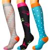 DRESHOW Calze a Compressione Graduata per Uomo E Donna Calze Elastiche Sportive per Atletica, Corsa, Viaggi Volo, Ciclismo
