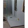 Grandform/Kinedo Piatto Doccia Ardesia Matt 150x80 in 6 Colori - Colore : Bianco - Piletta: Piletta di Serie Double Face