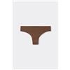 Tezenis Brasiliana Senza Cuciture In Cotone Organico Donna Marrone