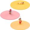 LURCH My Coperchi Beach Friends Set da 3 pezzi Tina Tennis, Dave Dune e Sam Seagull - 3 coperchi in silicone per bicchieri, senza BPA, lavabili in lavastoviglie, riutilizzabili, in silicone