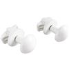 SOMATHERM FOR YOU - B21810B - O ganci per asciugamano asciutto bianco - tubo tondo per la vite